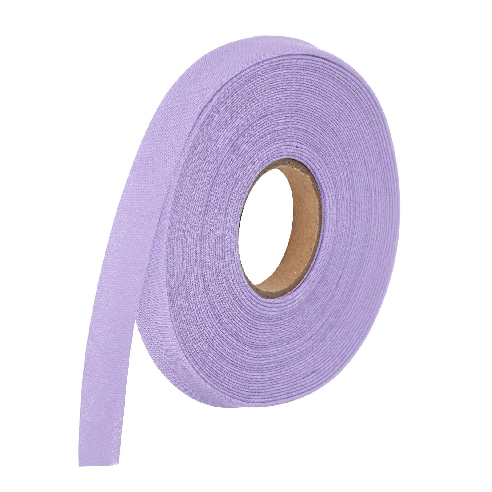 sourcing map 1 Inch Double Fold Bias Tape Polyester Continuous Bulk Bias Tape for Sewing, Seaming Quilting Hemming Binding Crafts (Light Purple 6 Yards) — image 1