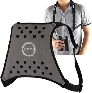 Eyeskey Binoculars Harness - Lightweight, Breathable, Comfortable Strap for Binoculars, Cameras, and Rangefinders