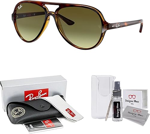 Miniatura 2 de Ray-Ban Cats 5000 RB4125 - Gafas de sol de aviador para hombre + paquete con kit de gafas de diseño iWear de cortesía