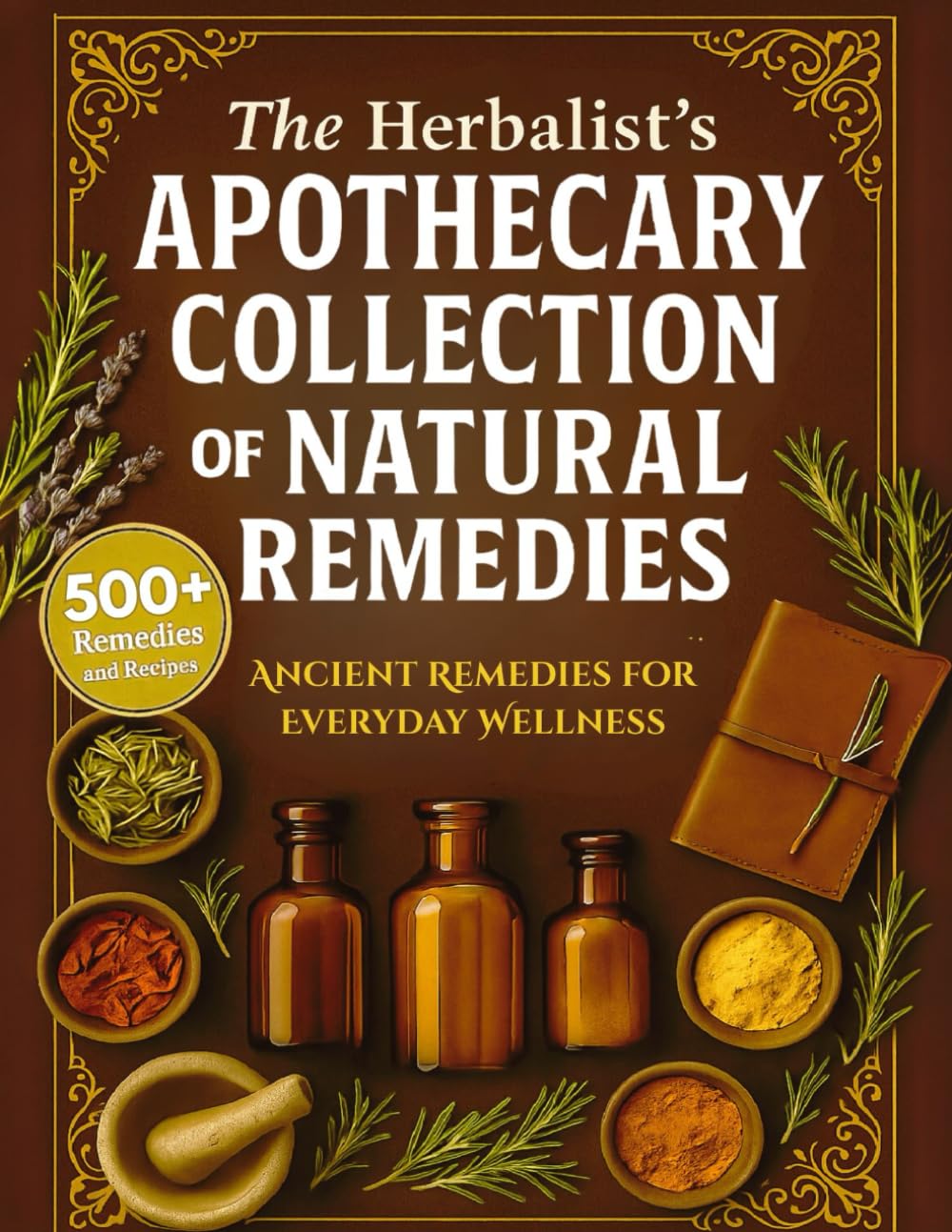 The Herbalist's Apothecary Collection of Natural Remedies: 500+ Simple, Step-by-Step Herbal Recipes and Ancient Remedies for Everyday Wellness      Paperback – November 24, 2025