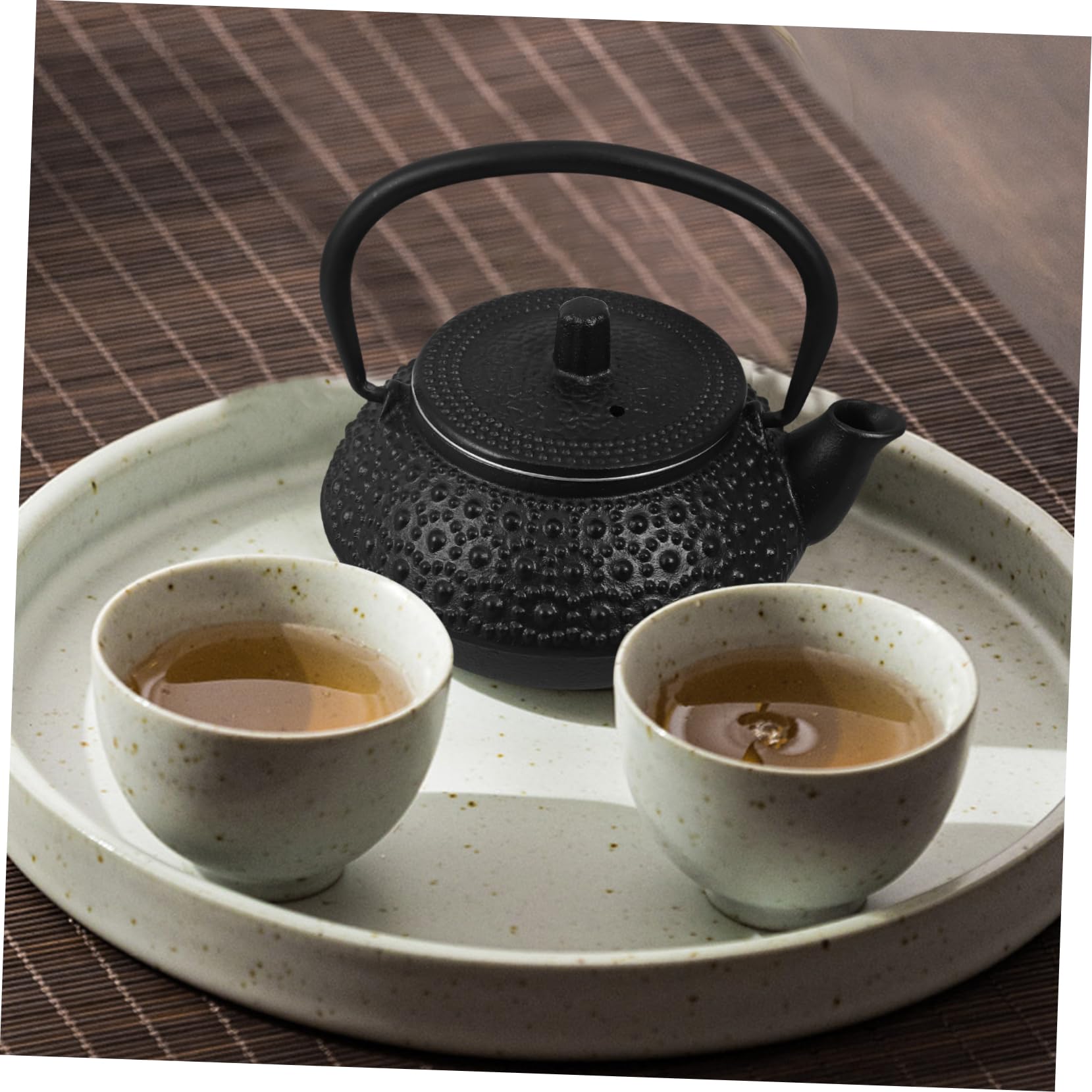 Cabilock Tetera De Hierro Con Infusores Para Té Suelto Para Estufa Diseño Japonés