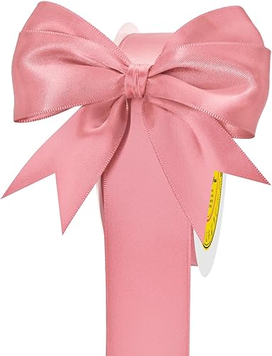 Miniatura 760 de Cinta de satén verde esmeralda de doble cara de 1-1/2 pulgadas x 50 yardas, cinta de poliéster verde esmeralda para envolver regalos, muy adecuada