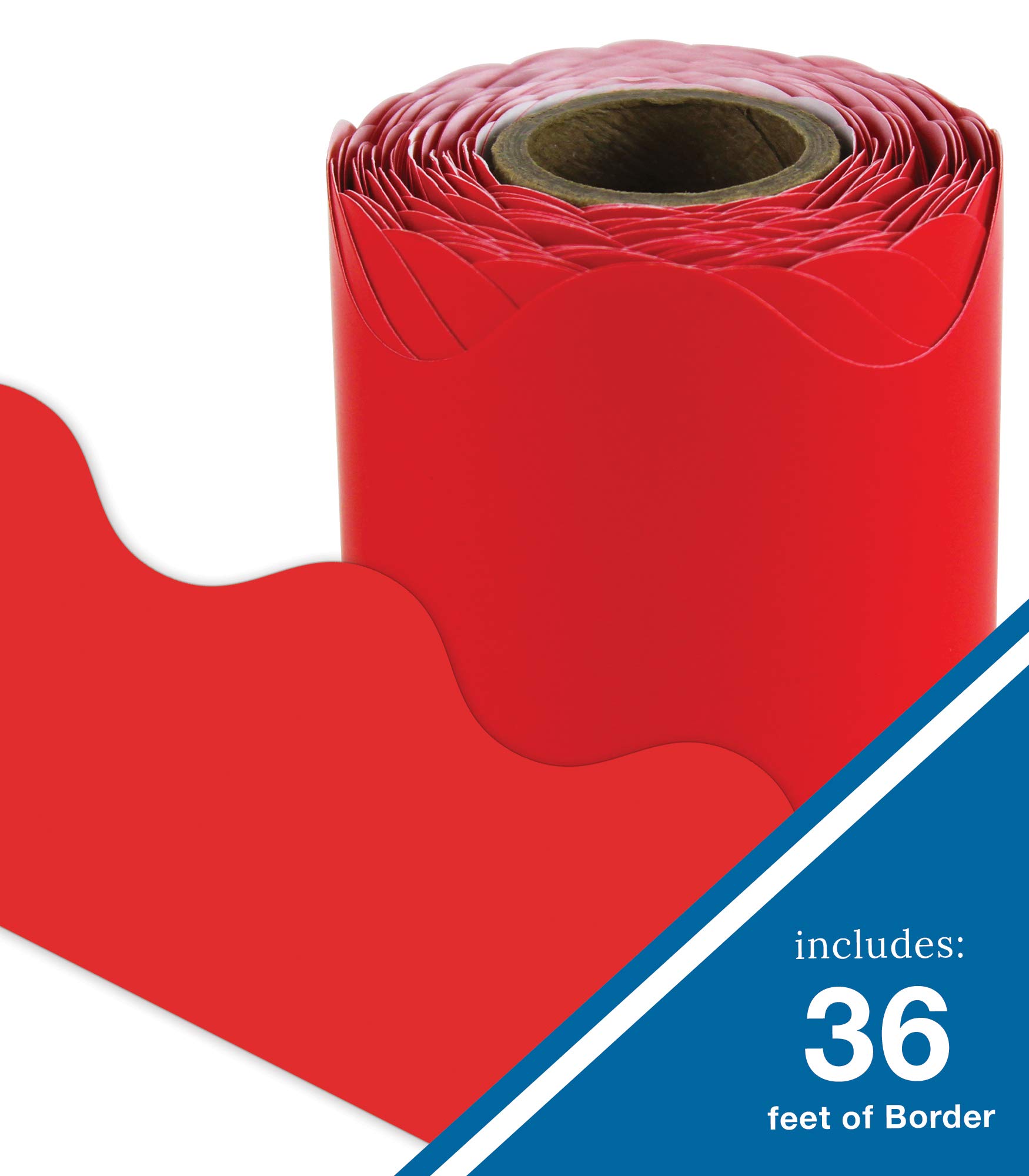 Buy Carson Dellosa Scalloped Bulletin Board Border—Red Rolled Border