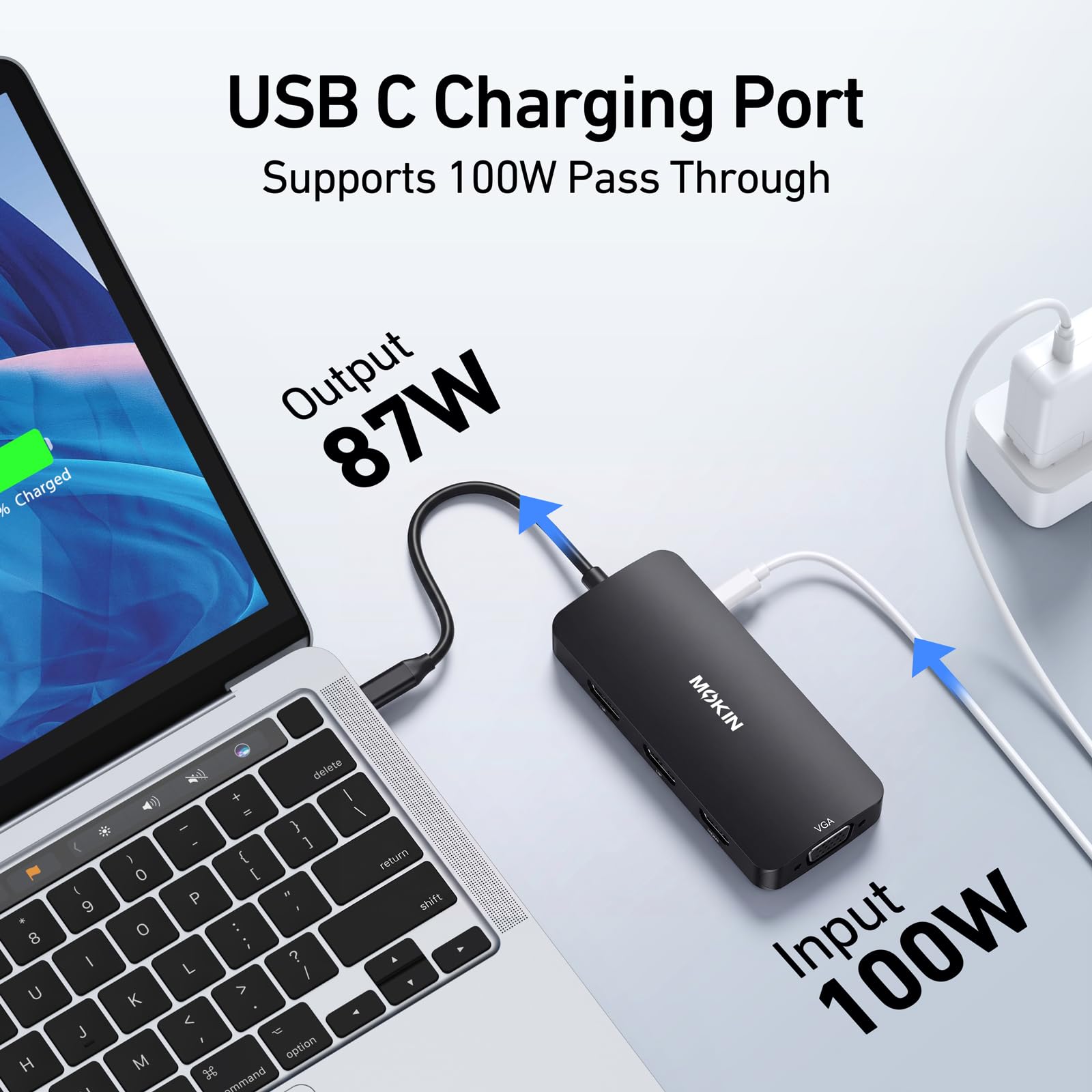 Amazon.co.jp: MOKiN USB C ドッキングステーション デュアル