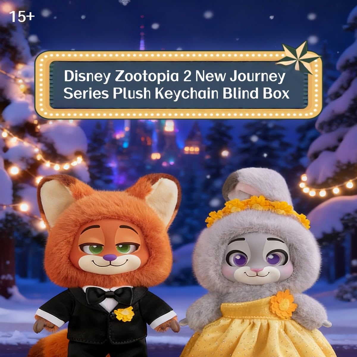 MINISO Disney Zootopia Soft New City Tour Series Vinyl Plush Toy Blind Box Cute Mystery Animal Figurines, Collectible Surprise Gift Figure Model random Design for Home Decor Birthday Gifts, Single Box