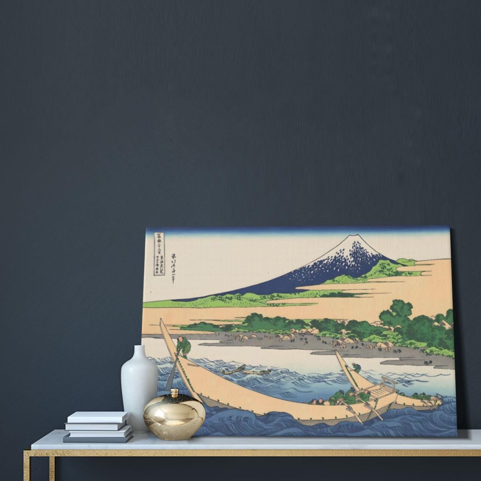 【更に値下げしました】壁掛け画 Amazon.co.jp: 葛飾北斎 《富嶽三十六景 东海道江尻田子の浦略図