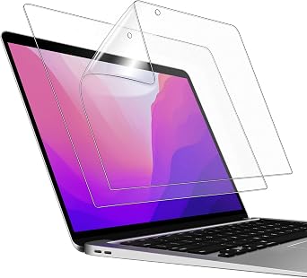 JETech Screen Protector for MacBook Pro 13-Inch 2016-2022, M1/M2 / MacBook Air 13-Inch 2018-2020, M1, Anti-Glare Film Matte, Anti-Fingerprint, 2-Pack