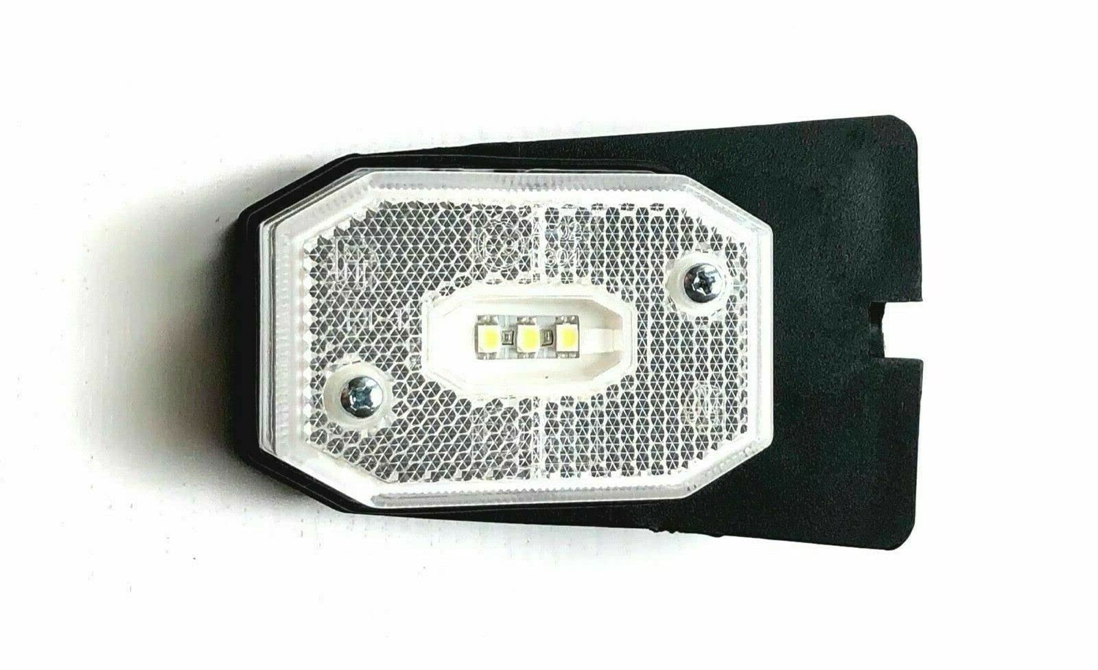 Anhängerbeleuchtung LED Set 12V/24V E9 – Rückleuchten mit Bajonett,13-poliges Kabel – Anhänger Trailer Wohnwagen LKW (2x LED Umrissleuchte, Kabel 5m/3,1m)