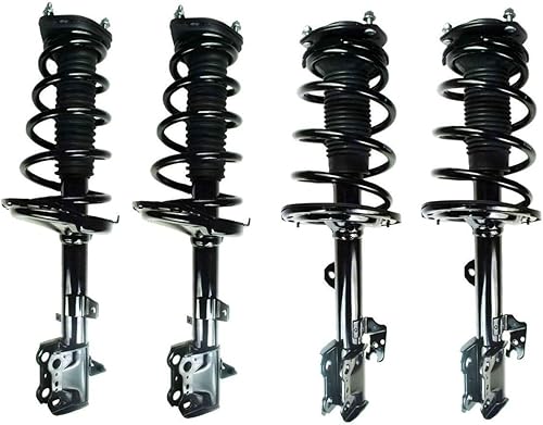 Miniatura 32 de Detroit Axle - 4 puntales para Scion tC 2005-2010 puntales traseros delanteros completos con muelle helicoidal 2006 2007 2008 2009 montaje de