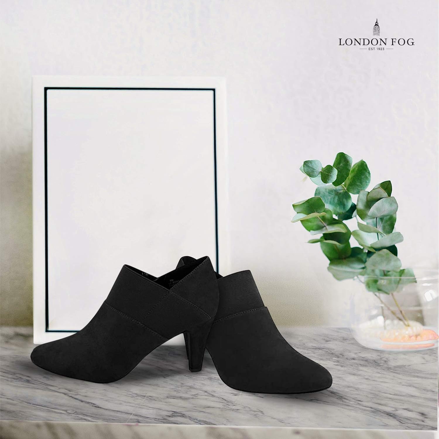 LONDON FOG Womens Bobbie Heel Ankle Booties - Image 5