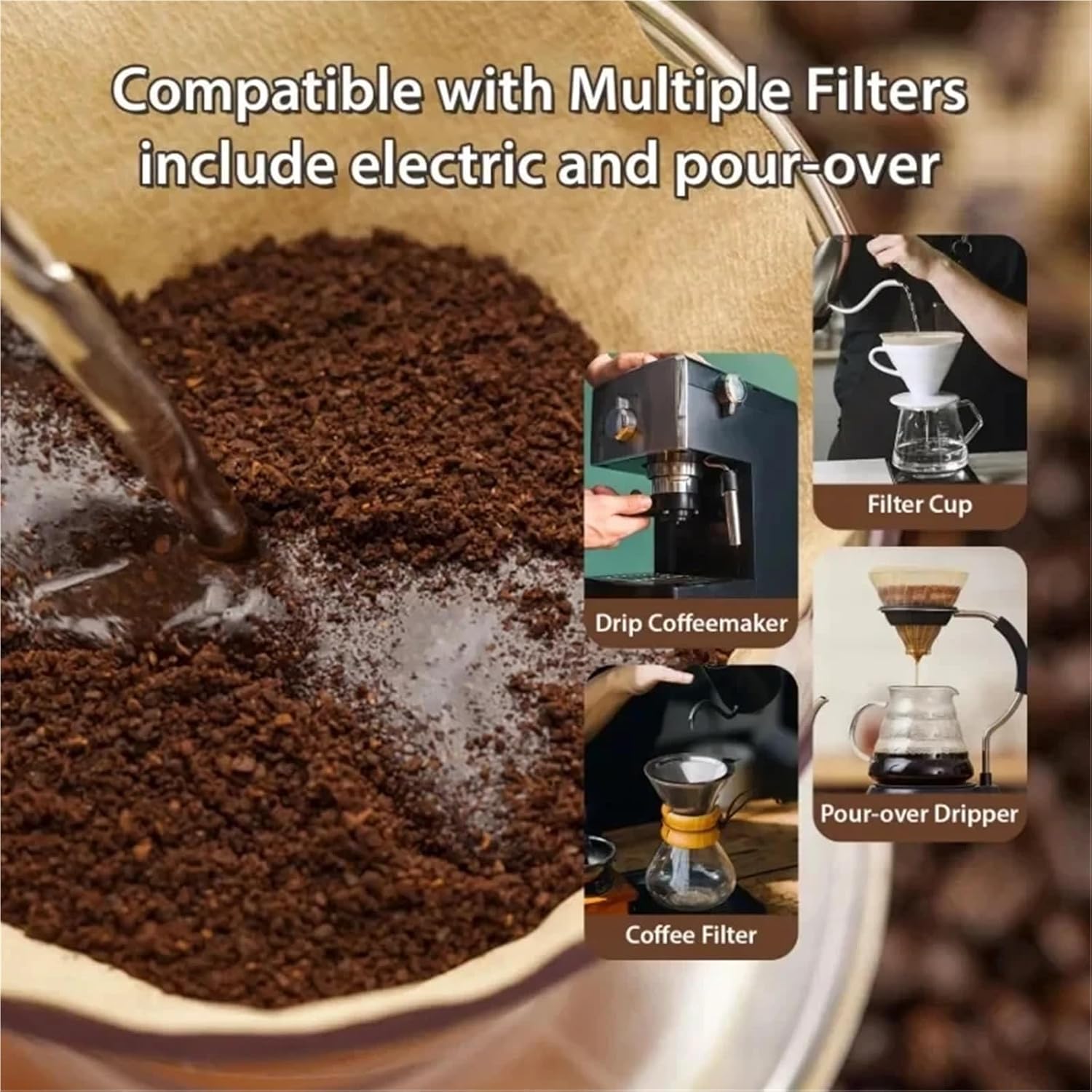 Coffee Filter 400pcs Coffee Filter - Natural Brown Hand Drip