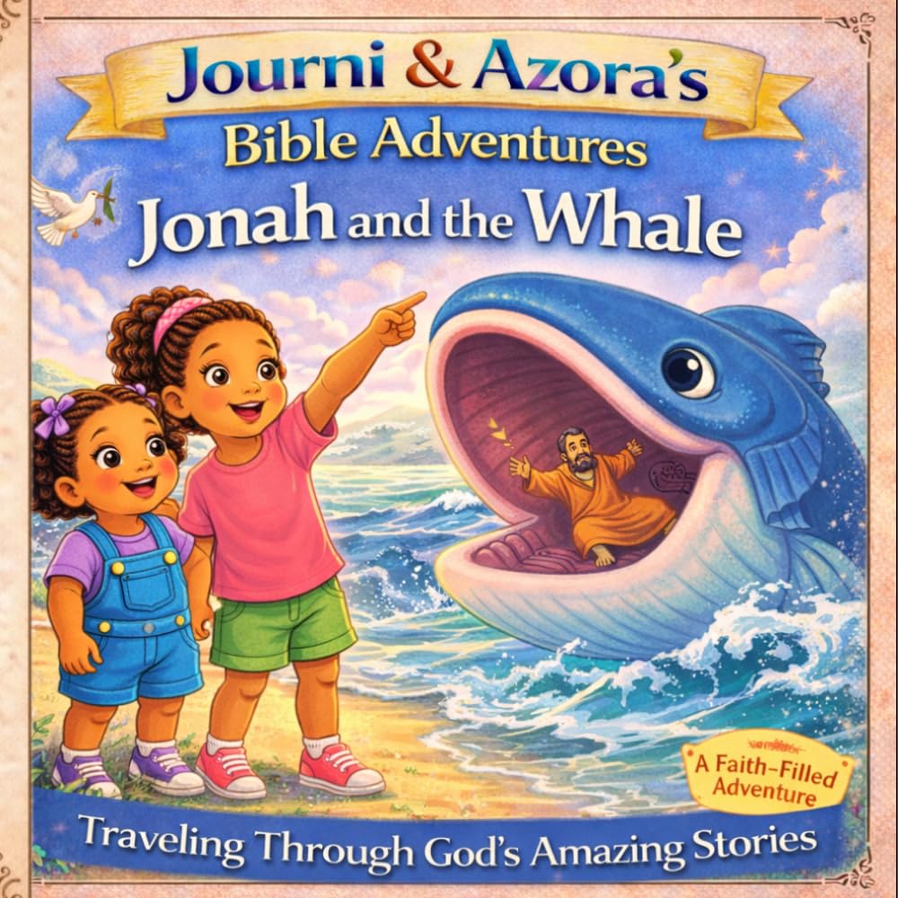 Journi & Azora’s Bible Adventures: Jonah and the Whale: A Fun and Faith-Filled Bible Story with Activities for Kids Ages 3–8