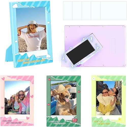Miniatura 9 de WOGOZAN Mini portarretratos de 2 x 3 para Fujifilm Instax Mini 12/11/99/41/40/SE/EVO. Marcos Polaroid clásicos de 2.15 x 3.4 pulgadas, marco de