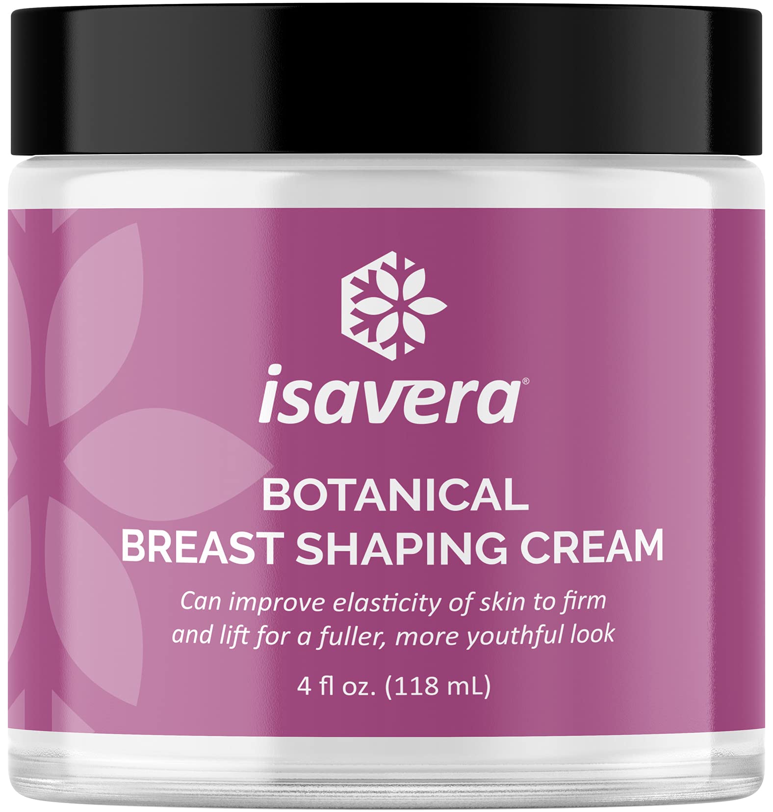 isaveraBotanical Breast Shaping Cream - Fuller, More Youthful Breasts - Can Improve Skin Elasticity - Conditions and Moisturizes for Healthy Looking Skin - 4 Ounces