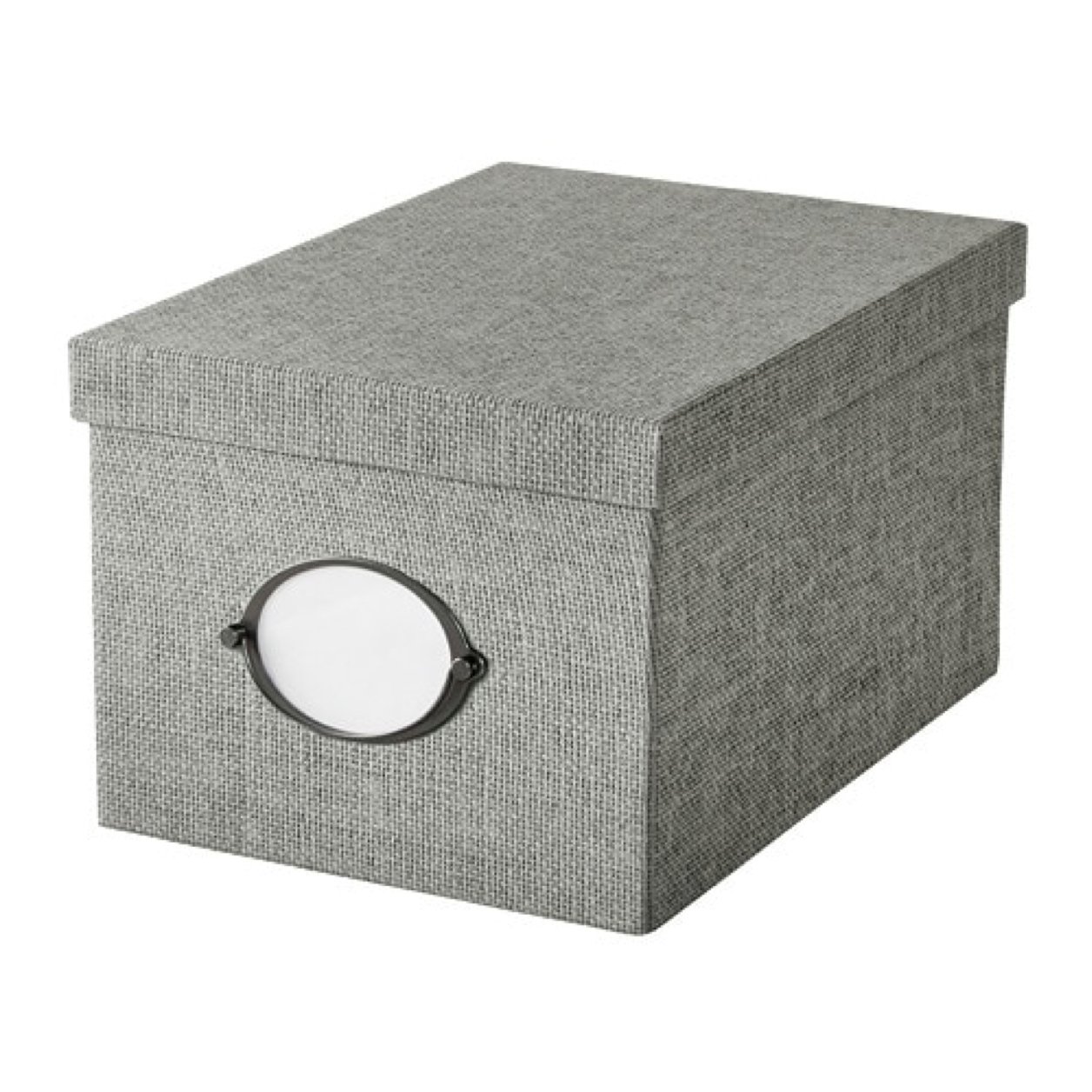 IKEAKvarnvik Storage Box With lid Gray 104.128.78 Size 9 ¾x13 ¾x7 ¾ "