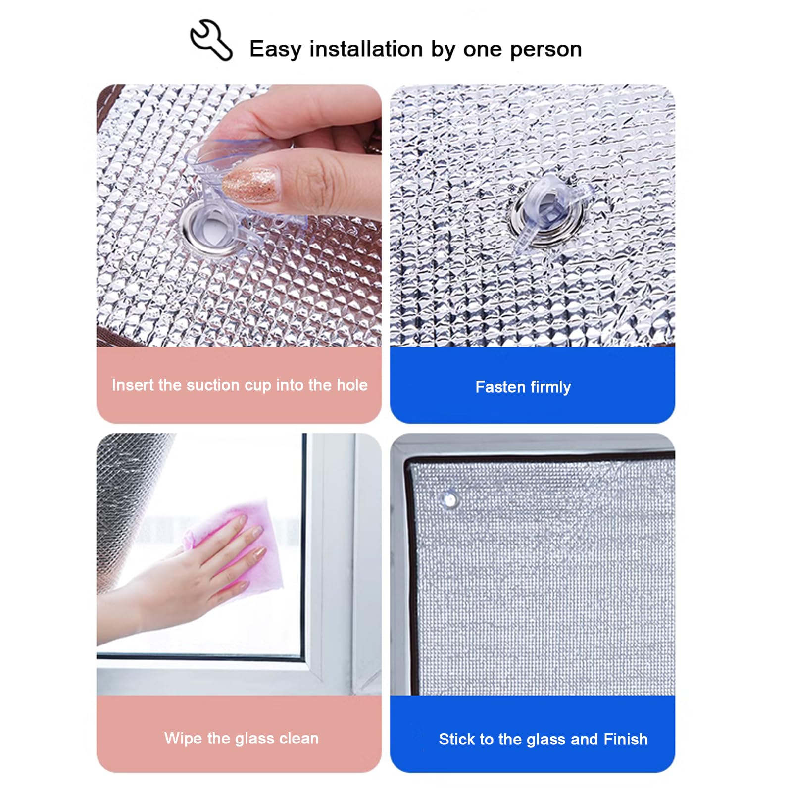 Aislamiento Película de Protección Solar,Película Reflectante para Ventana Control de Calor,Anti UV para el Hogar,Edificios,Película Aluminizada de 9 mm de Espesor (100x280cm/39 x110)