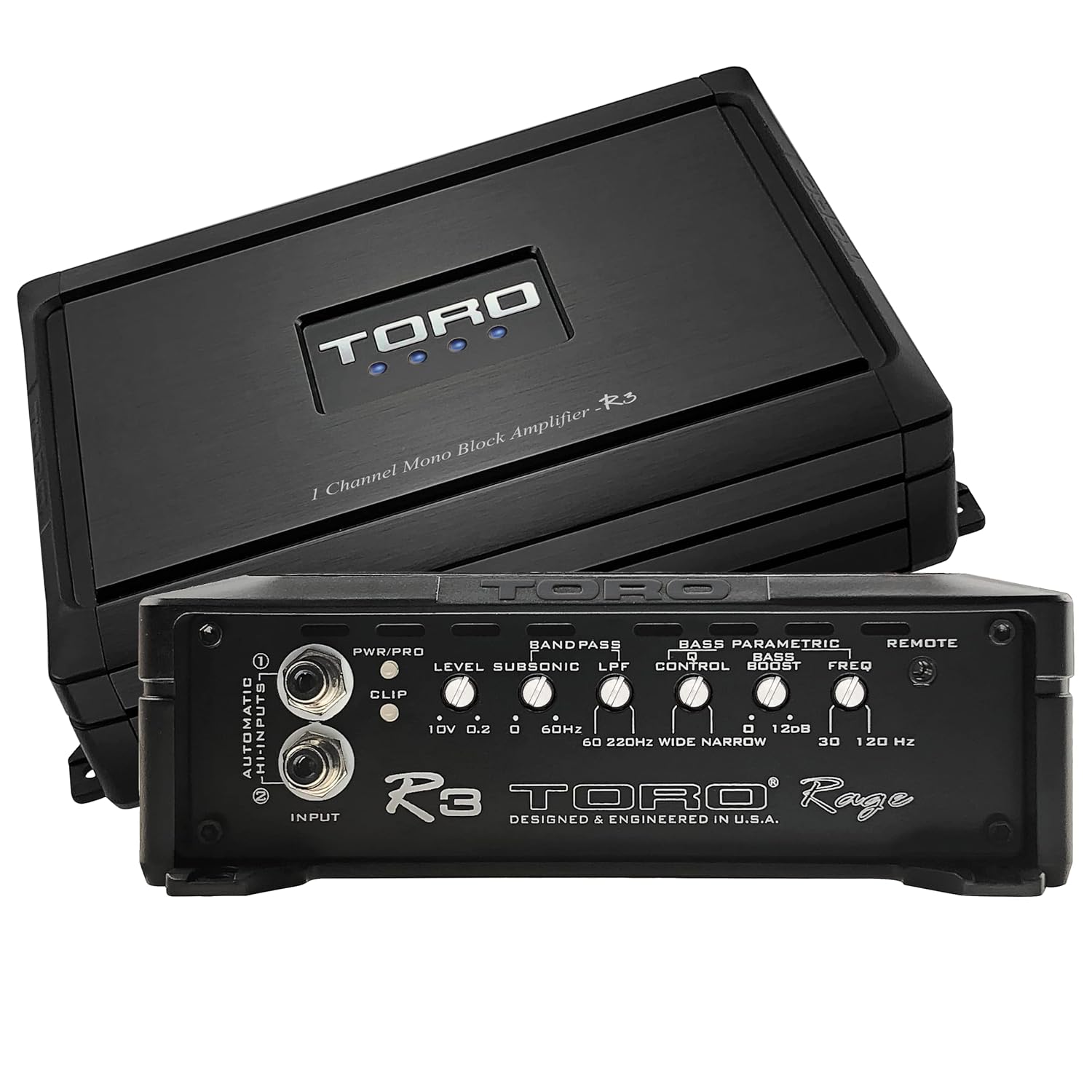 TORO TECH – R3, 1500 Watts MAX – 550 Watts RMS 1Ω Stable Monoblock Car Amplifier Sound Quality Class D Design, Built-in Auto Sensing Turn-On, Subwoofer Amplifier