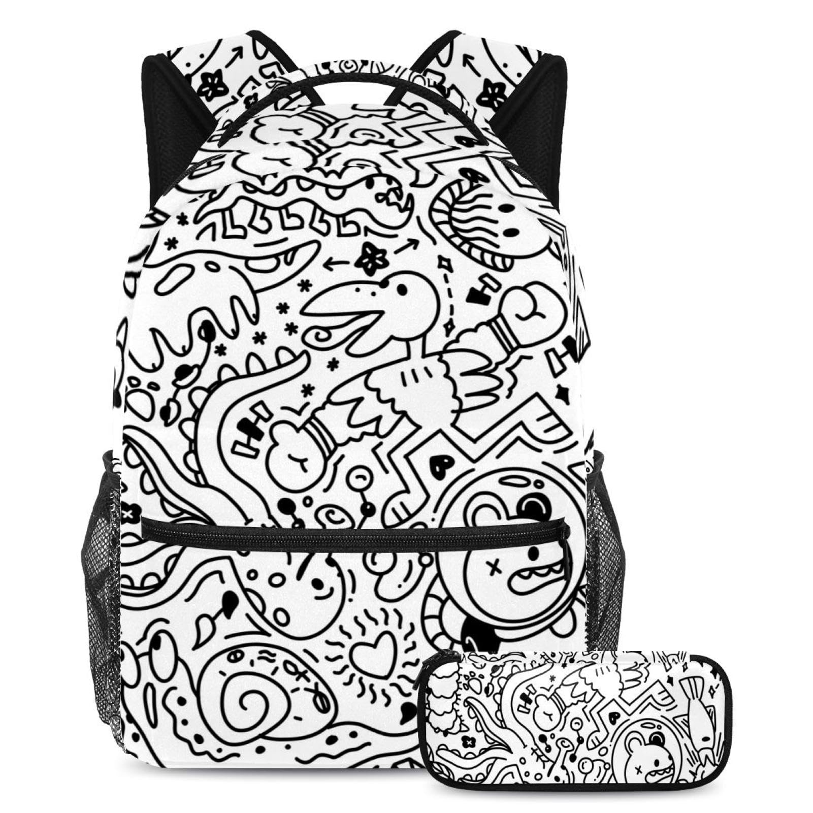 Cartable enfants graffiti multicolore ensemble sac à dos ado haute capacité