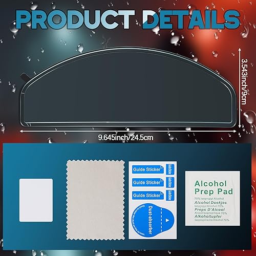 Miniatura 3 de Kingdder Paquete de 10 Películas Antivaho para Visera de Casco de Motocicleta, Máscara de Casco Antivaho Visera Transparente, Protector Facial de