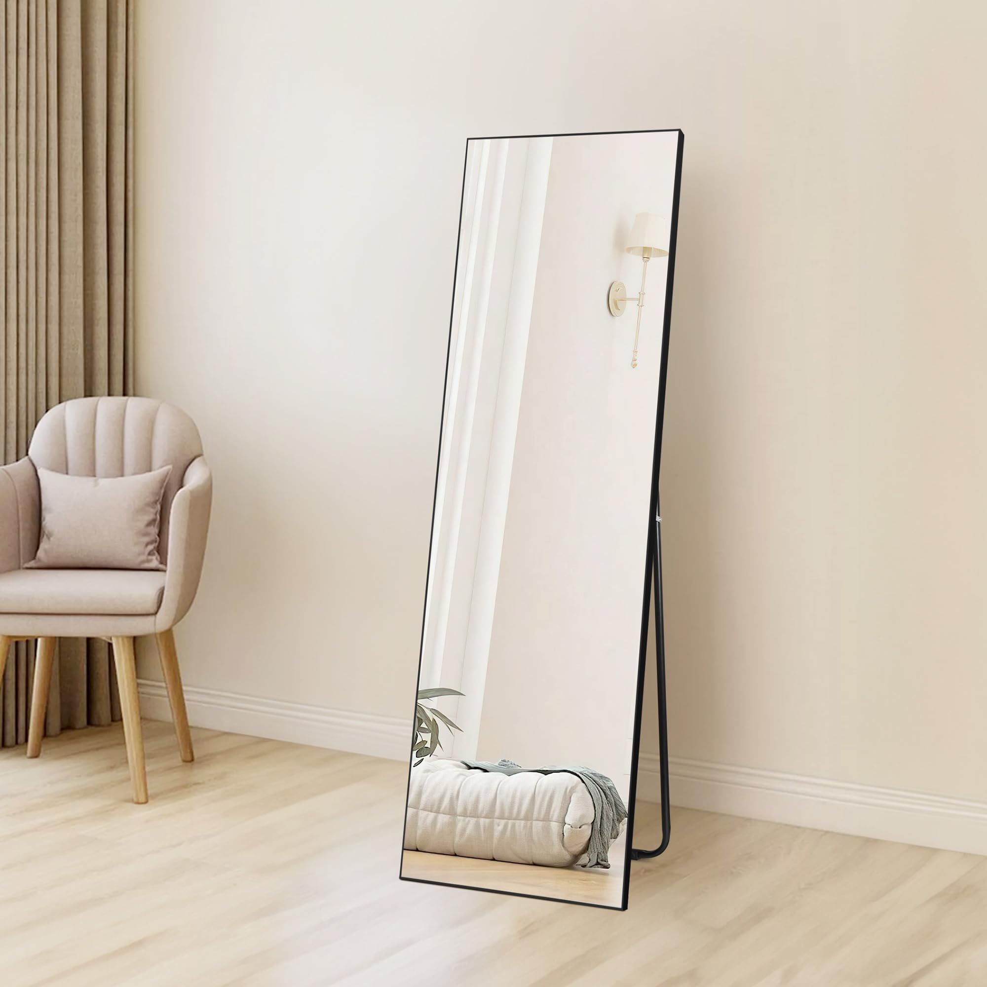 LARCHE - Staande spiegel - Goud - 48 x 160 cm - Aluminium | Leen Bakker