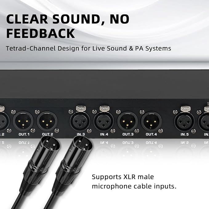 Supresor profesional de realimentación para audio miniatura 7