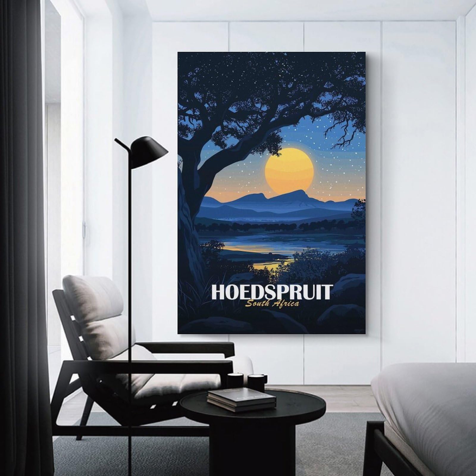 Junmoney Canvas Wall Decor Hoedspruit South Africa Landscape Art, 20x30inch(50x75cm), for Restful Interiors, Bedrooms Or Small Rooms, Canvas Wall Decor for Personal Spaces