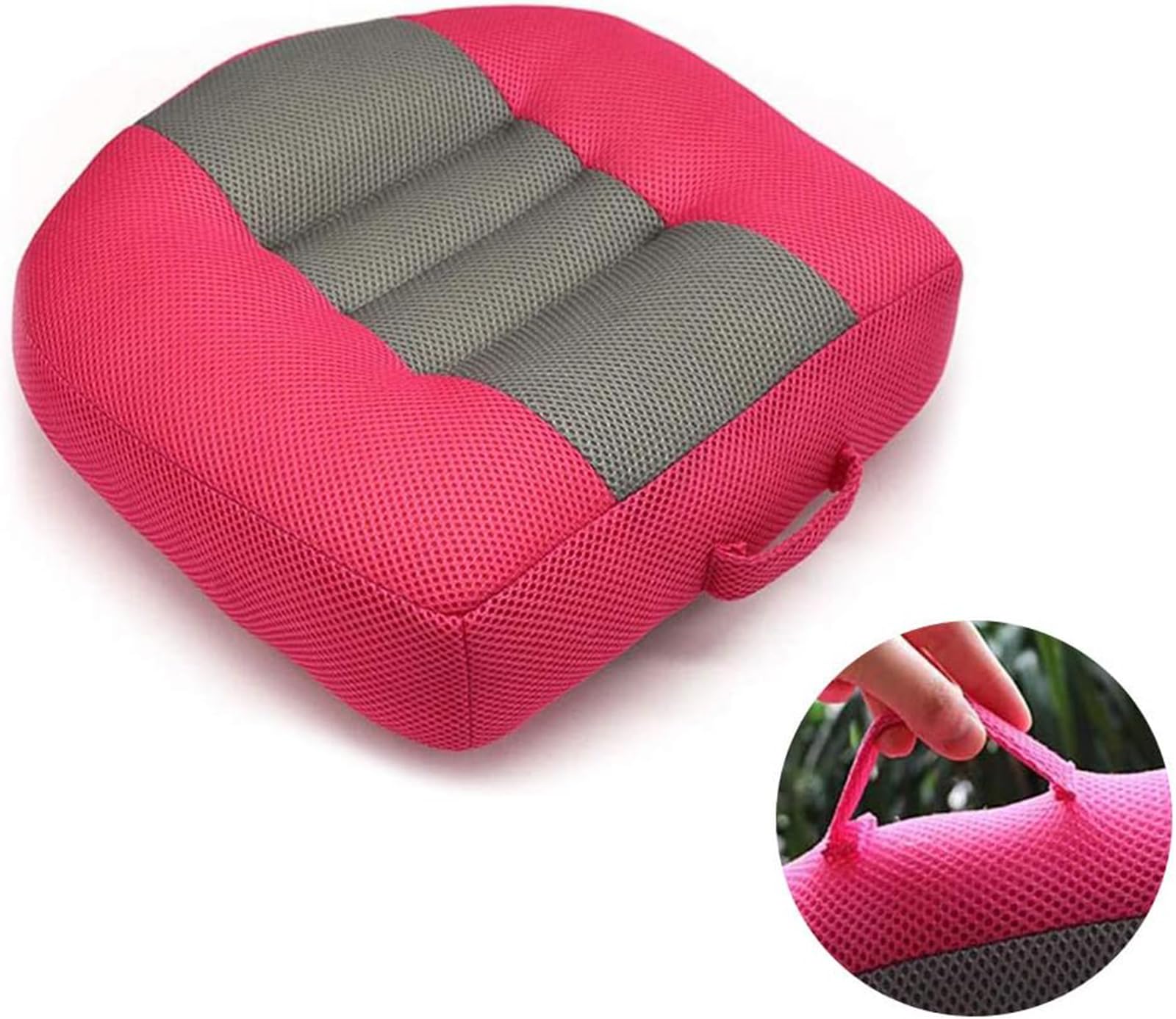 Cojín Elevador de Coche para Mitsubishi RVR/Sport/Pajero, Cojín de Asiento Elevador de Coche con Asa de Malla Transpirable,- Purple