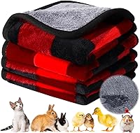 Vista 22 de Reginary 4 mantas impermeables de conejillo de indias lavables de forro polar para animales pequeños, almohadillas de entrenamiento reutilizables