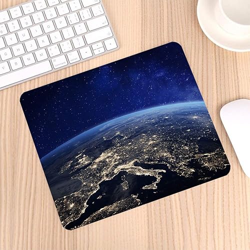 Miniatura 3 de Nicokee Earth from Space Europe - Alfombrilla de mouse de goma antideslizante para computadoras, laptop, oficina, hogar, rectangular,