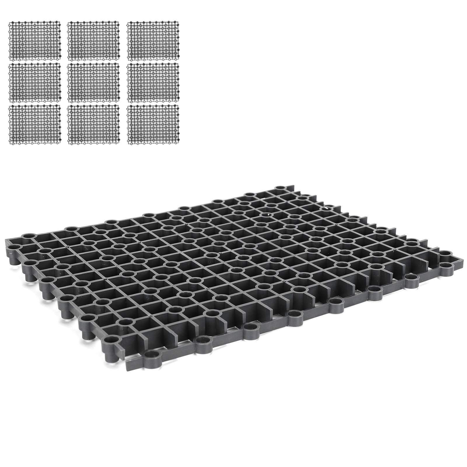 Aquarium Isolation Board, 10 Stück Aquarium Aquarium Multifunktions Isolation Board Teiler Bodenfilterplatte für Mischzucht(schwarz)