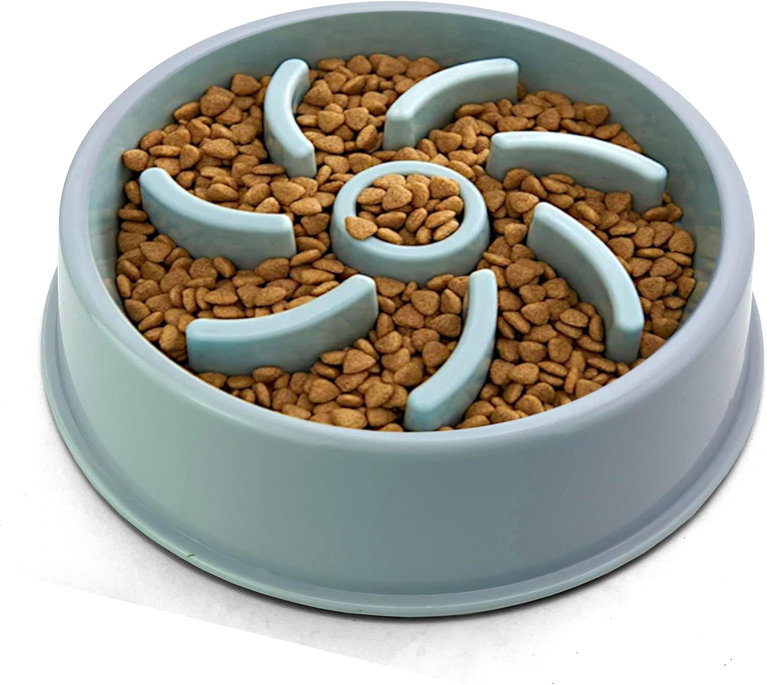 Pet Supplies Cutie's PetBox Slow Feeder Dog Food Bowl, Plastic Swirl