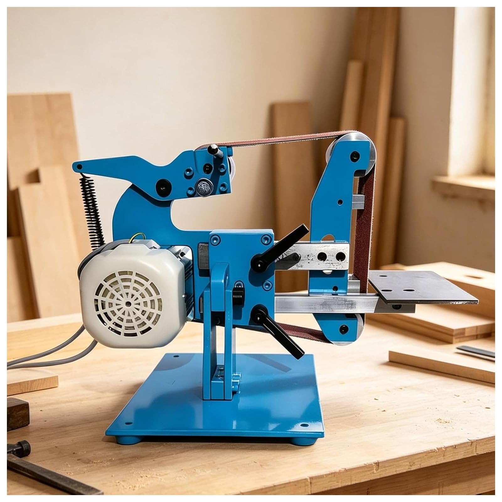 ZHENYUWANG Multifunctional belt sander, disc and belt sander 1100w
