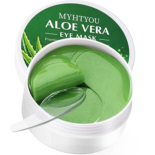 Parches para debajo de los ojos, 30 pares de mascarillas de aloe vera para ojeras, ojos hinchados, arrugas, cuidado de la piel para mujeres y hombres