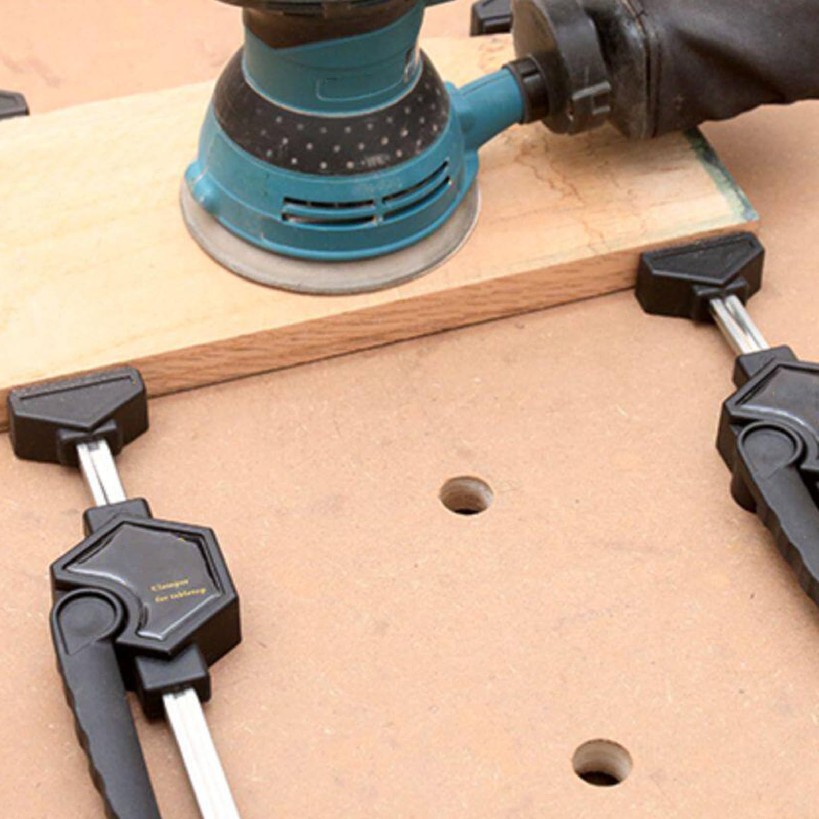 Abrazaderas compactas y resistentes para banco de trabajo para una fijación estable de madera en la precisión de la artesanía abrazadera de carpintería