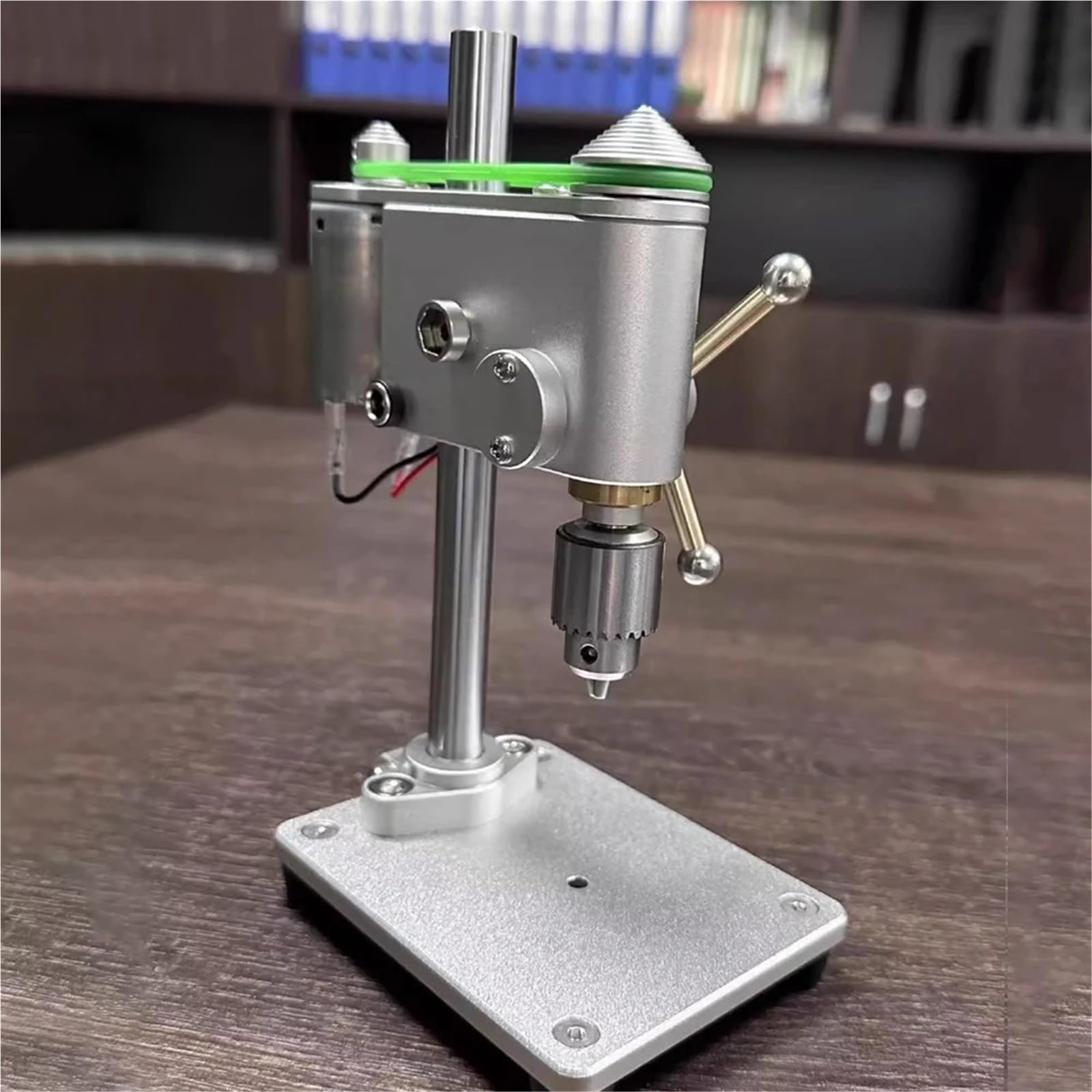 Taladro de banco, minitaladro de columna, Mini taladro de banco de alta precisión, máquina perforadora pequeña, máquina perforadora de microprecisión for mantenimiento de relojes Para bricolaje con jo