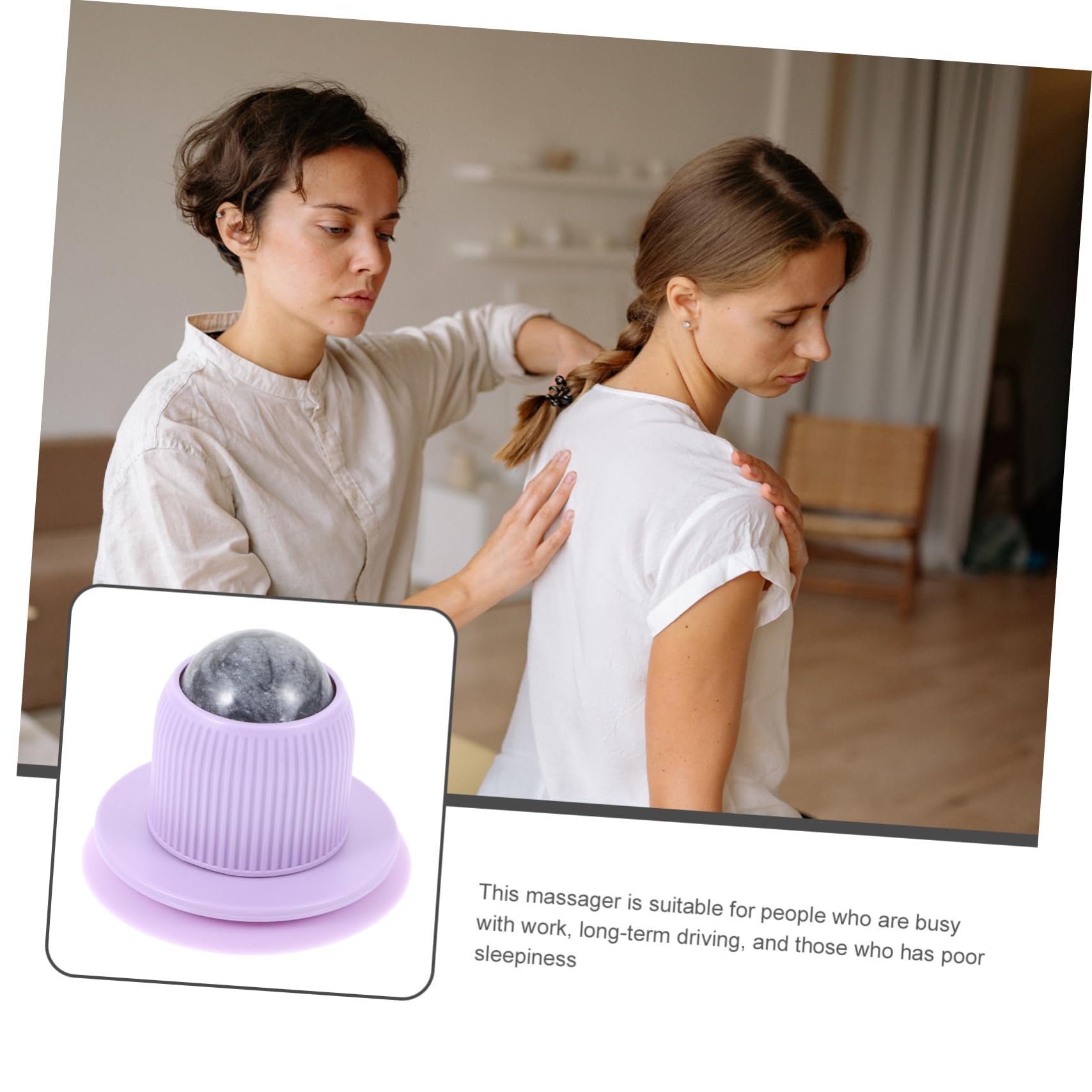 Ipetboom 4pièces Boule De Massage à Ventouse Pour Muscles Relaxant Portable Pour Les Tensions Et Musculaires Bureau Maison Ou Voyage