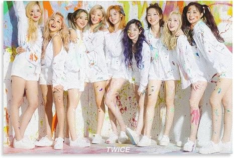 Amazon Com Twice Kpop Girl Group Band Star Mina Sana Nayeon Jihyo Momo Chaeyoung Dahyun Tzuyu Jeongyeon Fancy You Concept Horizontal Poster Decorative Painting Canvas Wall Art Living Room Posters Bedroom Paintin Posters