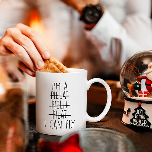 Miniatura 3 de Aurahouse Divertidos regalos de aviación de piloto para hombres y mujeres, taza con la frase "I Can Fly", regalo de piloto de aviones para niños,