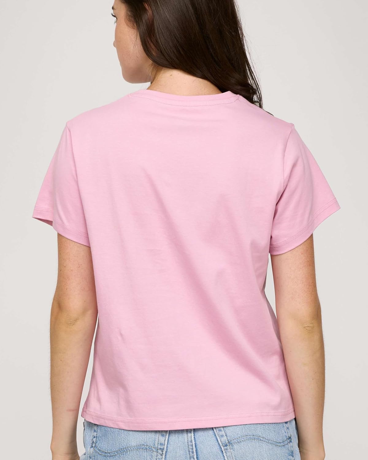 Real Essentials 5 Pack: Women’s 100% Cotton Relaxed Fit Short Sleeve T-Shirts Fashion Trendy Tees (Available in Plus Size)