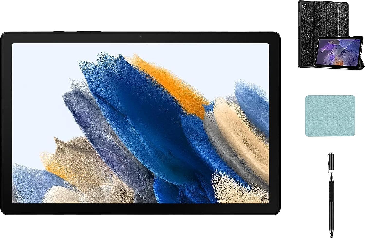 Samsung Galaxy Tab A8 10.5'' Touchscreen (1920x1200) Android Wi-Fi Tablet, 4GB RAM, 64GB Storage, Bluetooth, Android 11 OS, Gray + Accessories