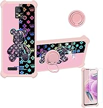 jioeuinly HotPepper Panca Case Compatible for Hot Pepper Panca Tepin Phone Case Cover [with Tempered Glass Screen Protector][Hard PC + Soft Silicone][Ring Support] [Colorful Reflect Light] IMDF-JXX