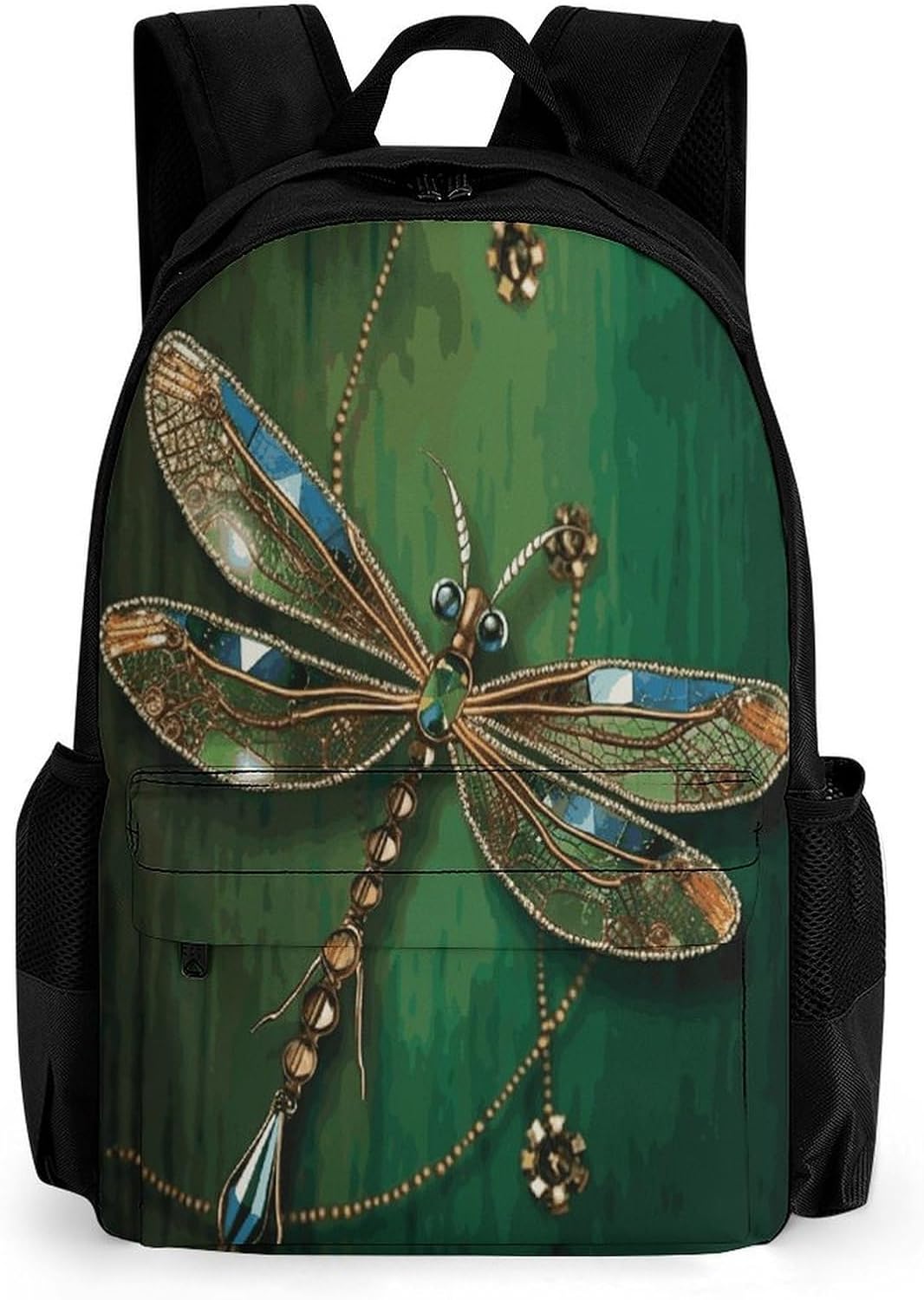 Jewel Dragonfly Backpack Daypack Travel Backpack | Lightweight Casual Laptop Backpack for Women Men Aesthetic Travel Bag for Weekender Business Hiking Outdoor
