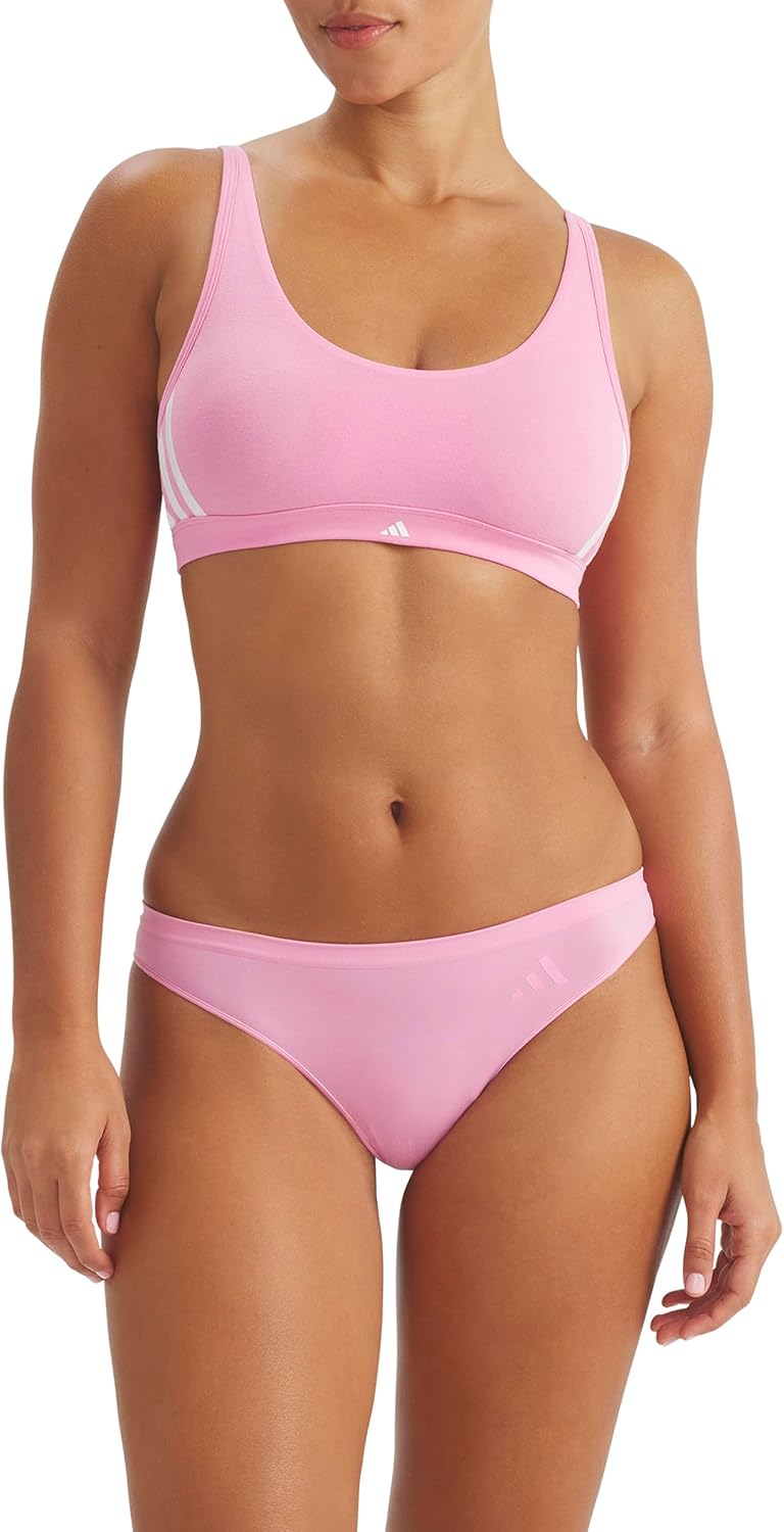 adidas womens Active Seamless Thong Underwear