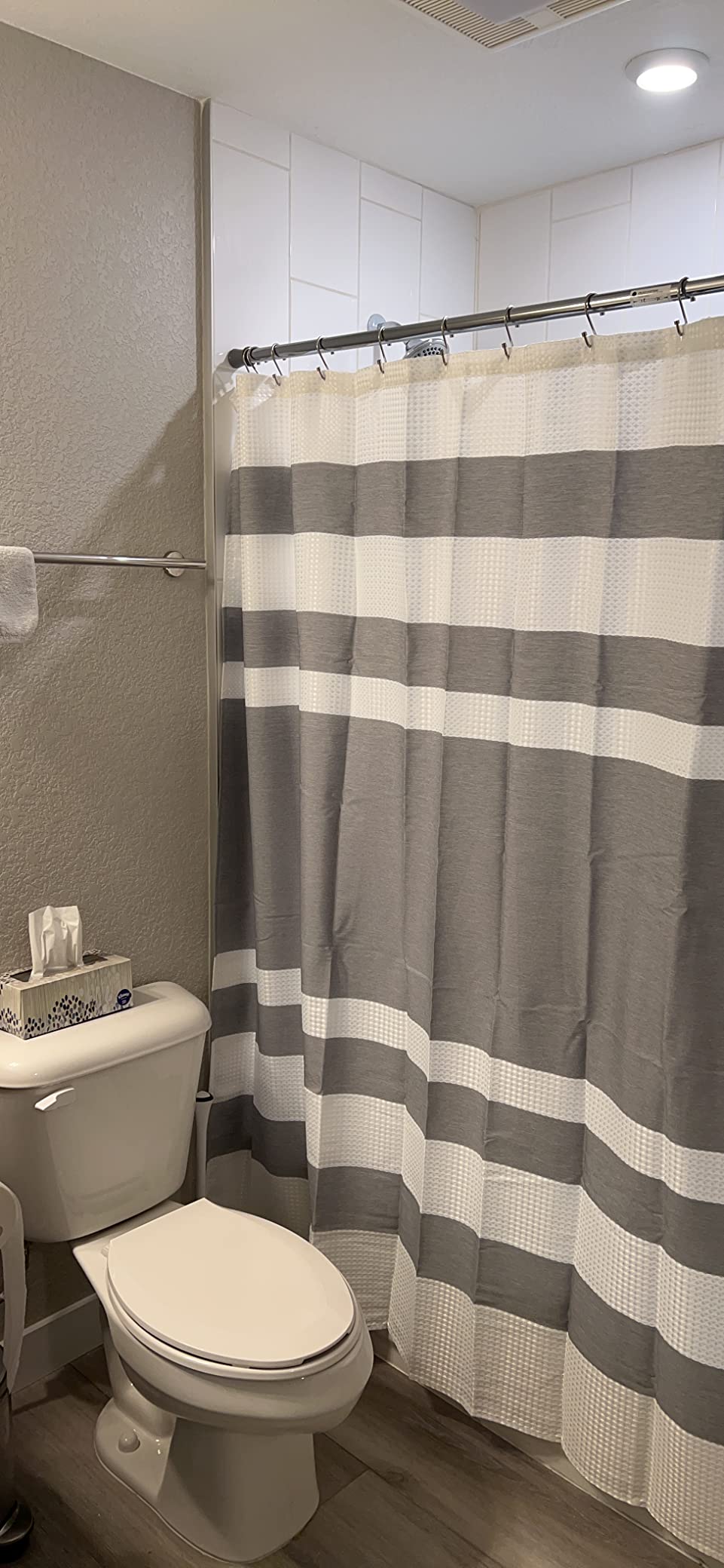 7/mo Finance Madison Park Spa Waffle Shower Curtain Pieced Solid