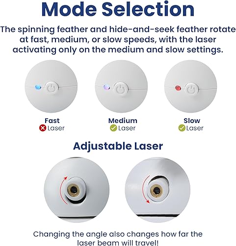 Miniatura 6 de PAWSPIK Juguete de ejercicio automático recargable interactivo 4 en 1 con láser y Ocultar y buscar