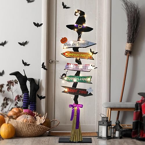 16 Pcs 47 H Halloween Decorations Set Lighted Outdoor Yard