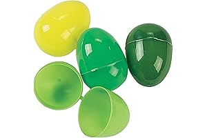 Green Plastic Easter Eggs (Bulk Set of 144)