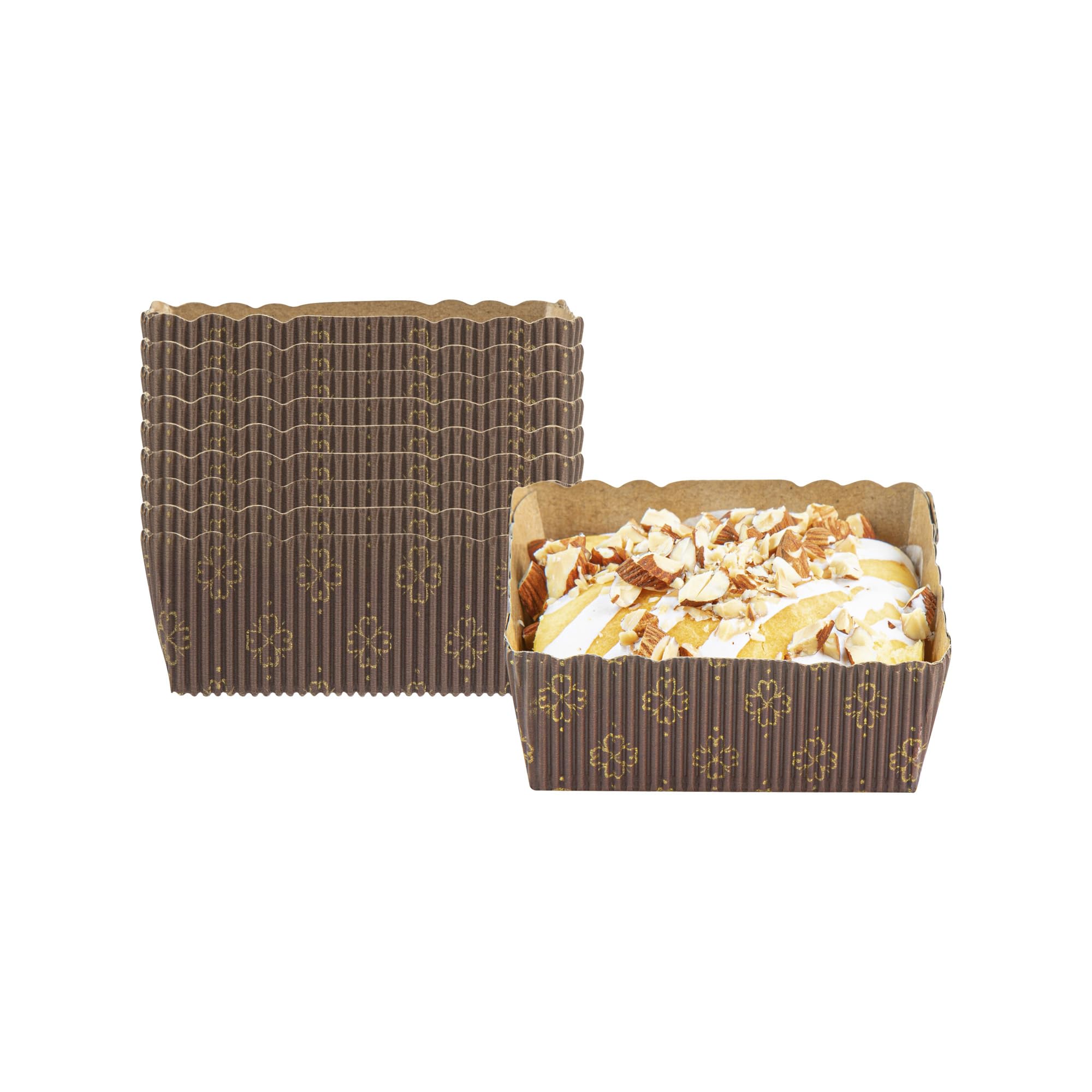 Restaurantware RWA0507BR - Molde cuadrado para hornear, color marrón