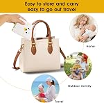 Kit de lavage de bouteille de voyage avec étui de rangement, 7-in-1 Kit de nettoyage de bouteille pour bébé pour le vol et la maison, ensemble de brosses pour bébé tout-en-un avec rack de séchage pour bouteilles et pièces de pompe à sein (vert)