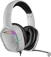 【GALAX】SONAR-04 ゲーミングヘッドセット 有線 USB PS5 PS4 PC Xbox 対応 7.1chバーチャルサラウンド RGBライティング搭載 (ホワイト（SONAR-04 White）)